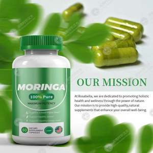 Suministro OEM/ODM de alta calidad al por mayor precio mejores cápsulas de Moringa Etiqueta Privada cápsulas de hoja de Moringa para hombre y mujer - Product Image 4