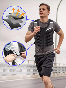 <span class=keywords><strong>Chaleco</strong></span> Ajustable <span class=keywords><strong>para</strong></span> Llevar <span class=keywords><strong>Peso</strong></span>, Entrenamiento de Fuerza, Multifuncional, Resistente al Desgaste, <span class=keywords><strong>para</strong></span> Deportes al Aire Libre, Correr y Fitness - Product Image 5
