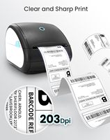 Mesin cetak Label gulung pengiriman termal langsung Usb 110mm 203dpi totpos 4x6 inci Printer Label termal