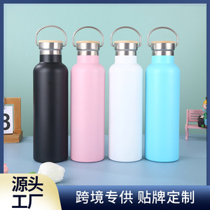 Stainless Steel Vacuum Insulated Water <b>Bottle</b> 500Ml Large Capacity Travel <b>Thermos</b> Cup Portable Outdoor Use - Product Image 5