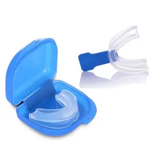 ทันตกรรมหยุดกรน Anti Snore Mouthpiece Apnea Guard ถาด Bruxism Sleeping Aid healthy care วงเล็บ