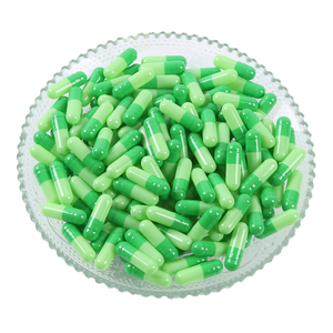 Boyut 0 1 2 3 4 özel tüm yeşil boş kapsül kabuk jelatin kapsüller - Product Image 1