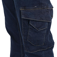 Pantalons de travail en coton personnalisés pour hommes, vente en gros, pantalon cargo de poids moyen, respirant, confortable, jean bleu western cowboy