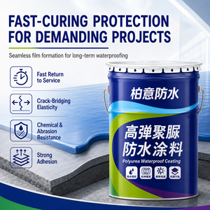 Polyurea <strong>Waterproof</strong> Coating <strong>Spray</strong> Two Component Fast Curing Waterproofing <strong>Material</strong> for Roof Concrete Basement Pool - Product Image 2