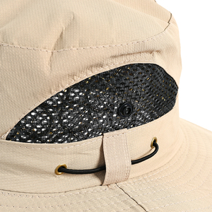 Cappelli da pescatore per escursioni all'aria aperta regolabili con Logo personalizzato a tesa larga cappello da pesca da uomo - Product Image 4
