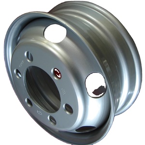 <span class=keywords><strong>Jante</strong></span> de roue en acier pour camion lourd 17.5x6.00 taille <span class=keywords><strong>6</strong></span> <span class=keywords><strong>trous</strong></span> 17.5 pouces roue Tubeless pour pneu 8R17.5 nouvel état finition argent chromé - Product Image 1