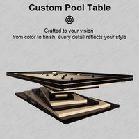 Vente flash - Table de billard américaine professionnelle Bojue 9 pieds, personnalisée, de haute qualité, avec coussinets en ardoise et bois, PVC, tables de snooker automatiques