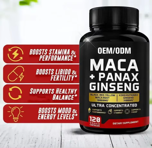 Capsule di Radice di Maca Biologica OEM Etichetta Privata, Integratore ad Alta Potenza per Umore, Riproduzione, Energia e Vigore Maschile - Product Image 2