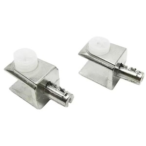 Support de fixation en alliage de zinc YSEO pour étagère en verre, réglable, argenté YS022, support extensible pour verre - Product Image 2