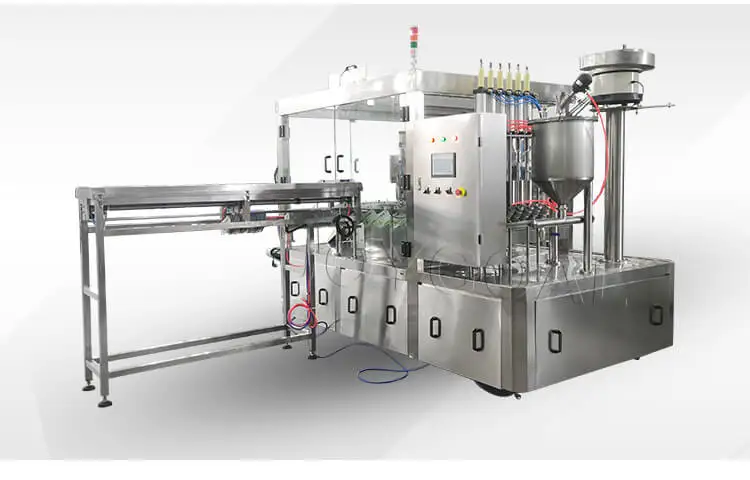 Fully automatic packing packaging machine for filling and capping doy pack doypack bag stand up standup spout pouch liquid food