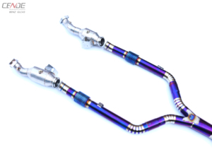 Embouts d'échappement Valvetronic en titane (titane bleu miroir poli 3/3,5/4 pouces) pour <span class=keywords><strong>Mercedes</strong></span>-Benz GLC43 AMG 2017-2019 - Product Image 5