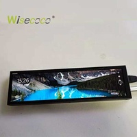 8.8 inç taşınabilir monitör 1920*480 60hz ahududu Pi uyumlu PC IPS streç çubuğu LCD monitör siyah masaüstü Tv tamir