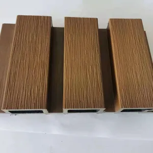 Composite Wall Cladding / Interior Wpc Wall Panel / Decorative Wall Siding Outdoor