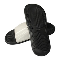 Sandales d'été unisexe/enfant à bout ouvert en cuir PU vierge pour sublimation, motif numérique écologique, thème Halloween