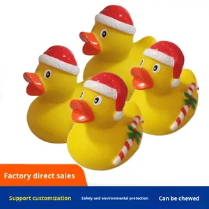 All'ingrosso Eco Friendly spremere in vinile alla rinfusa giocattoli d'anatra giocattoli da bagno anatre - Product Image 2