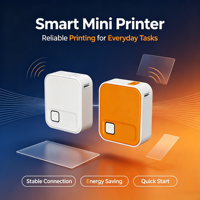 Imprimante d'étiquettes portable POFAM 5.3, imprimante thermique d'autocollants 203 dpi avec édition via application, largeur d'impression 12 mm, batterie 800 mAh, en stock
