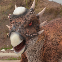 Costume de dinosaure animatronique interactif grandeur nature, résistant aux intempéries, en acier, idéal pour centres commerciaux, parcs et jardins d'enfants - Offre Spéciale