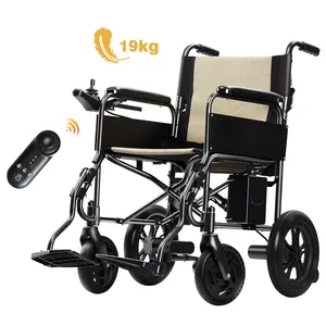 Fauteuil roulant électrique pliable léger à bas prix Fauteuils roulants électriques pliants automoteurs portables pour les personnes âgées handicapées