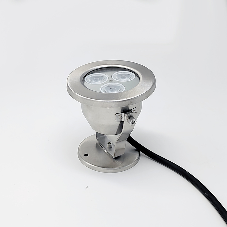 Outdoor Brightness Stainless Steel Waterproof IP68 12V RGB Warm White 3000K Fountain Underwater LED Pool Lights DMX512 Control