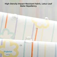 Parapluie pliant portable Angblei Original motif fleur de dessin animé mignon pour femme, design effet bois, double usage soleil/pluie