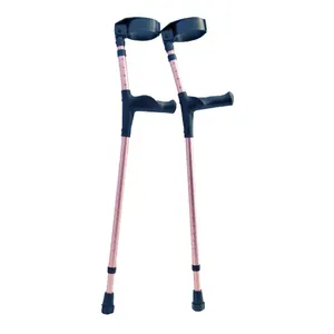 Customized Medical Ergonomics Open Cuff Adult Underarm Crutches Disabled Elbow Crutches