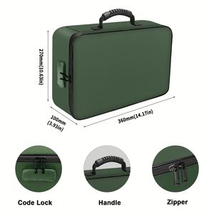 Organizador de Almacenamiento Seguro con Múltiples Bolsillos, Resistente al Fuego y al Agua, con Cerradura para Documentos - Product Image 2