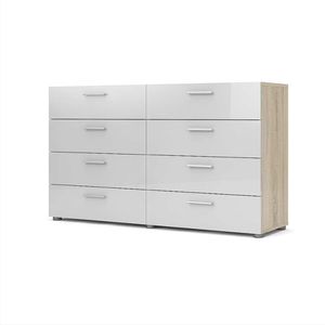 <span class=keywords><strong>Commode</strong></span> moderne en bois <span class=keywords><strong>blanc</strong></span> à <span class=keywords><strong>8</strong></span> <span class=keywords><strong>tiroirs</strong></span> <span class=keywords><strong>commode</strong></span> noire pour chambre - Product Image 3