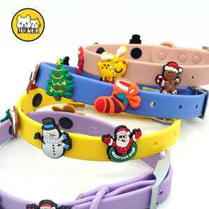 Muker mới giáng sinh mement ly khai Polyester PVC tráng vật nuôi cổ áo quyến rũ trang trí có thể điều chỉnh biểu tượng tùy chỉnh các bản vá lỗi - Product Image 5