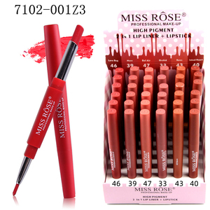 ลิปสติก KH36B เม็ดสีแน่น <span class=keywords><strong>Miss</strong></span> Rose ลิปสติกเนื้อแมทท์ออร์แกนิค สีนู้ด ลิปสติกวีแกน ชุดกล่องลิปสติก 2 in 1 จำนวน 36 ชิ้น พร้อมดินสอเขียนขอบปาก - Product Image 4