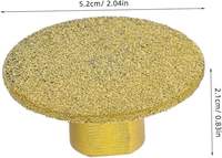 Tête de meulage plate brasée sous vide de qualité supérieure, meule diamantée en forme de coupe de 2 pouces pour meuleuse d'angle, pour béton et carrelage