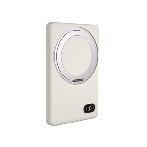 Batterie externe portable de qualité professionnelle avec support, 5000 mAh, 18 W, chargeur sans fil par induction, en matériau PC, pour café et loisirs - Product Image 3