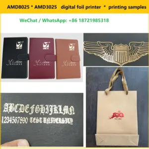 Amydor AMD8025 folha de carimbo quente da folha de impressora de mesa digital/máquina de impressão de cartões para a tese de capa do livro de couro de baixo preço