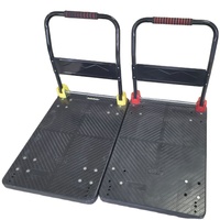 Manufacture de chariots 60*90 Chariot à main Handtruck Chariot à plate-forme pliable en plastique industriel