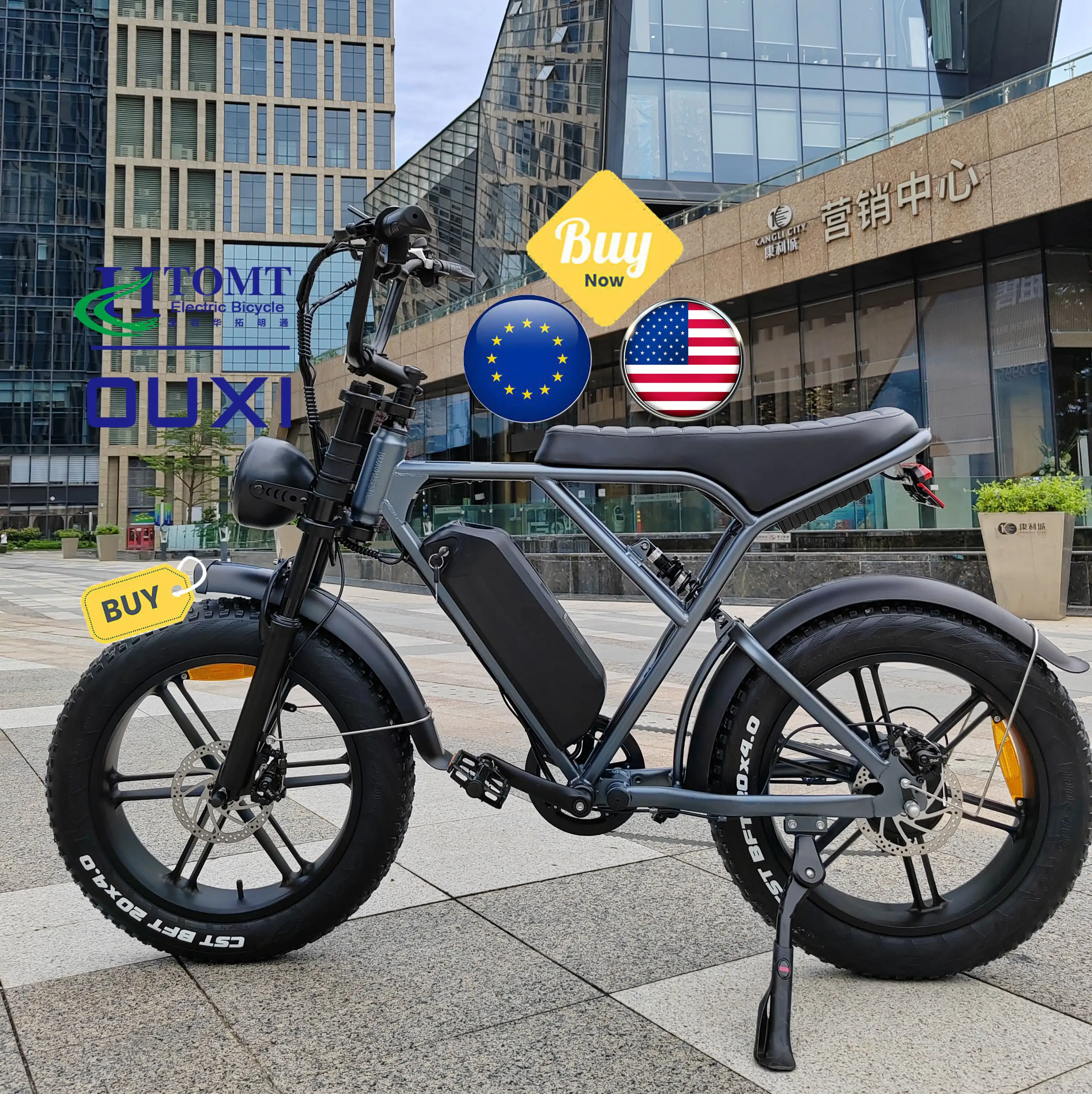 دراجة كهربائية OUXI H9 w Fatbike 25/س الأصلي OUXI V8 fatbike دراجة جبلية كهربائية