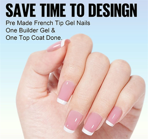 <span class=keywords><strong>AILLSA</strong></span> OEM Personalizado 180 piezas/caja 15 Tamaños NUDE Mediano Ataúd Cuadrado Ovalado Gel Suave Cobertura Completa Puntas de Uñas Francesas Sonrisa Blanca - Product Image 3