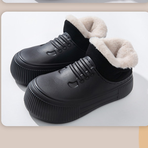 Mùa Đông Phong Cách Mới Thoải Mái Trọng Lượng Nhẹ Tất Cả Các Mùa Sử Dụng Nhà Guốc Mules Lông Lông-Lót Ấm Bông Giày Cho Bên Ngoài Sử Dụng - Product Image 3