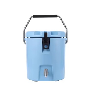 Panier isotherme rotomoulé 8L |   Refroidisseur solaire imperméable isolé en PE |   Chariot à <span class=keywords><strong>roulettes</strong></span> portable à double niveau avec logo - Product Image 3