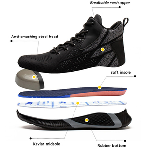 Scarpe Antinfortunistiche Nere Dielettriche con Punta in Acciaio, Standard EN ISO 20345, Antiscivolo, per Autunno e Inverno, Vendita Diretta dalla Fabbrica - Product Image 6