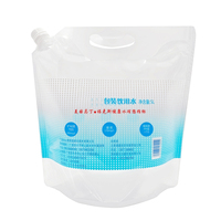 Sac à eau transparent de qualité alimentaire avec bec verseur, personnalisable, portable, 5L – Offre Spéciale