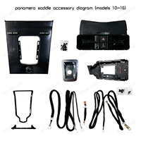 Pour Porsche Panamera 970 2010-2016 ACARDASH Kit 3 pièces : double écran + panneau avant + panneau arrière de climatisation - Accessoires de mise à niveau