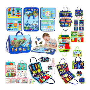 Guolely Busy Board Montessori <strong>Toy</strong> Plastic Wood Felt <strong>Travel</strong> <strong>Toy</strong> <strong>for</strong> <strong>1</strong>+ <strong>Year</strong> <strong>Old</strong> Boys &amp; Girls Perfect Gift - Product Image 1