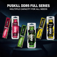Mémoire de bureau PUSKILL DDR5 16 Go 32 Go 4800 MHz 5200 MHz 5600 MHz 6000 MHz UDIMM RAM 288 broches 1,1 V CL40 pour carte mère PC Intel AMD