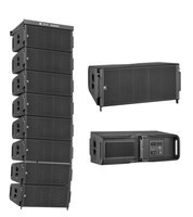 Haut-parleurs actifs CVR W-123 Line Array à 3 voies avec connectivité optique de boîtier en bois pour système de sonorisation Surround