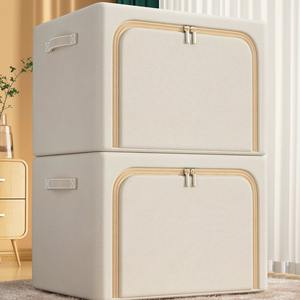 Boîte de rangement pour vêtements surdimensionnée de style européen en tissu Oxford pliable multifonctionnelle de 72 L en forme de <span class=keywords><strong>cube</strong></span> avec tiroir intégré - Product Image 1
