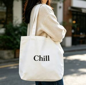 Custom Reusable Grocery <b>Plain</b> Cotton <b>Canvas</b> Tote Bag for DIY Advertising Promotion Gift - Product Image 1