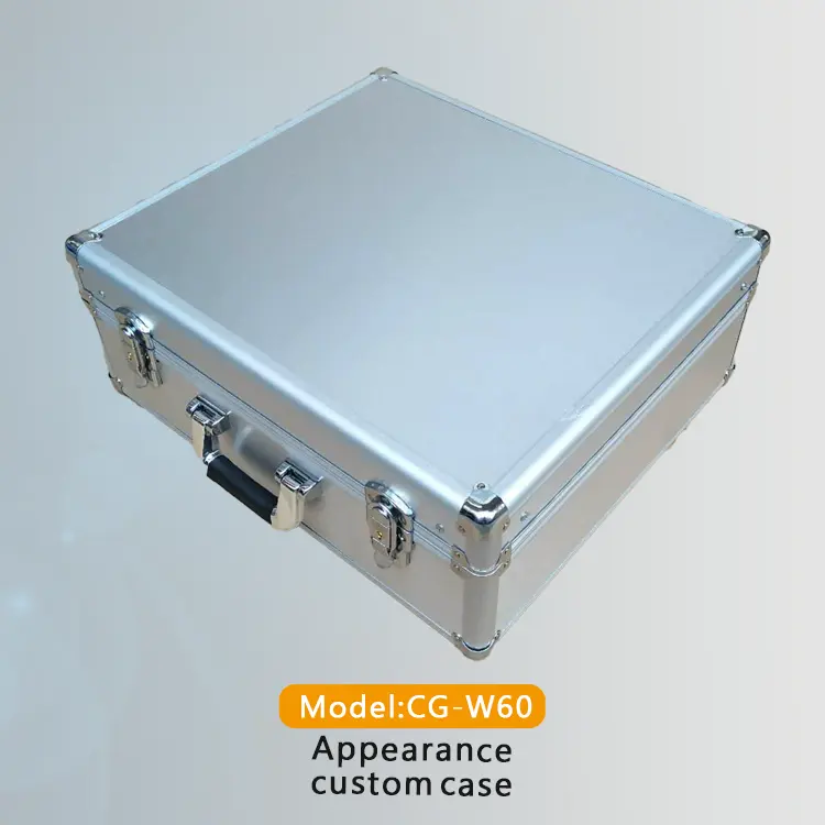 Preço de Fábrica personalizado Branco caixa De Ferramentas de Alumínio Caso Do Vôo com Alça Do Carrinho