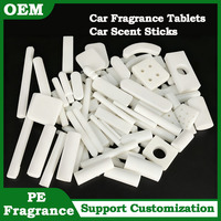 Recharge personnalisée en coton blanc pour diffuseur d'huiles essentielles, filtre absorbant pour désodorisant de voiture, bâtonnet PE