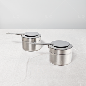 Colonne romaine de luxe en acier inoxydable plaqué or haut de gamme chauffe-plats avec verre ensemble de buffet chauffe-plats de 9L pour la restauration - Product Image 6