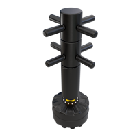Nouveau produit sac de sable de boxe vertical à double usage wing chun rotatif factice en bois kung fu wushu