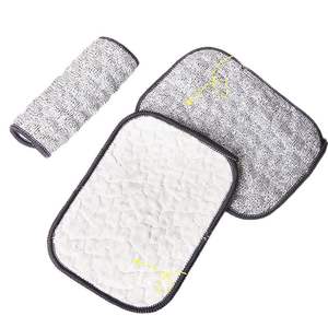 Chiffon de nettoyage rectangulaire double couche, épaissi, antiadhésif, absorbant, pour casseroles et poêles - Product Image 2